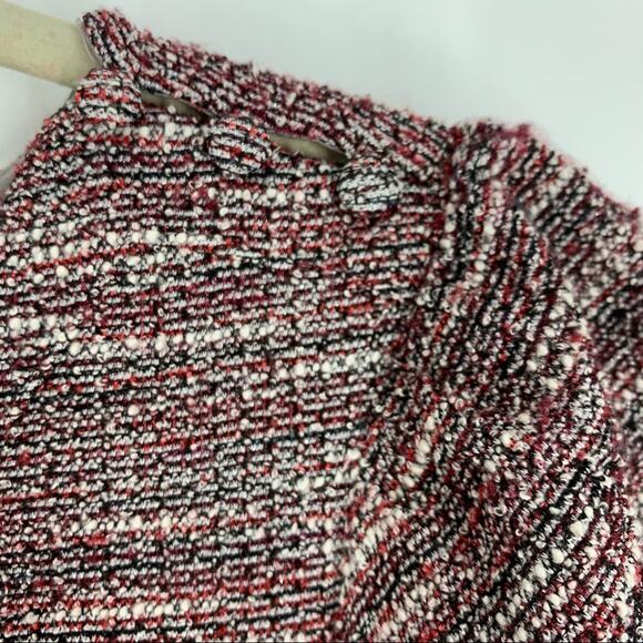 Ann Taylor LOFT Women's Size 0 Tweed Dress Pink Black - Picture 7 of 8